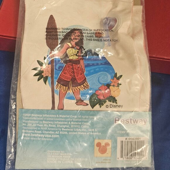 Moana 2 Inflatable Swim Arm Bands Floaties Age 3-6 New Factory Seal - Picture 2 of 2